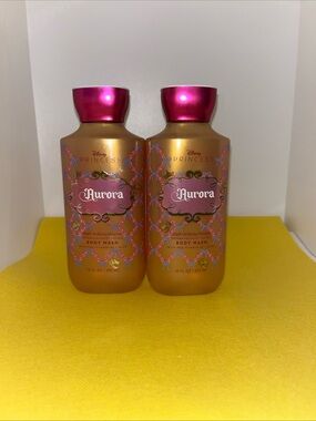 2 New Bath & Body Works Aurora Disney Princes Body Wash Shower Gel 10 fl oz
